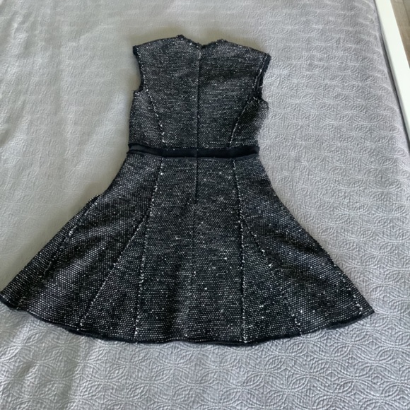 Rebecca Taylor Black Sparkle Tweed dress NEW~with Tag - Picture 2 of 8